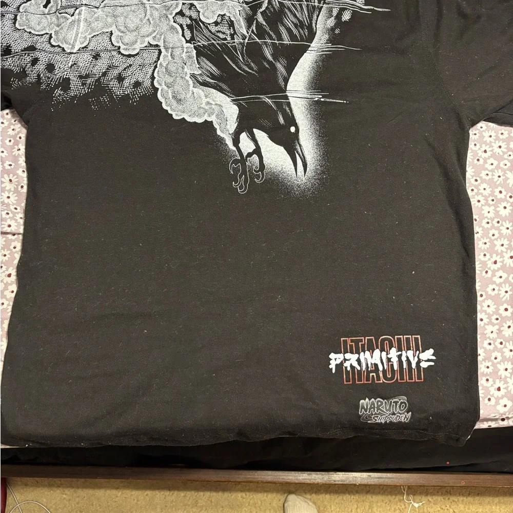 Primitive X Naruto Black and Gray Anime Graphic Tee - Picture 3 of 3